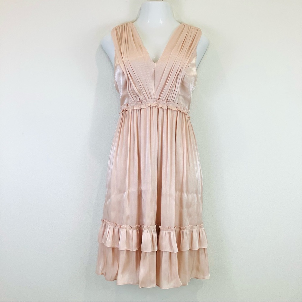 BCBGMaxAzria Everett Tiered Midi Dress - Picture 2 of 9